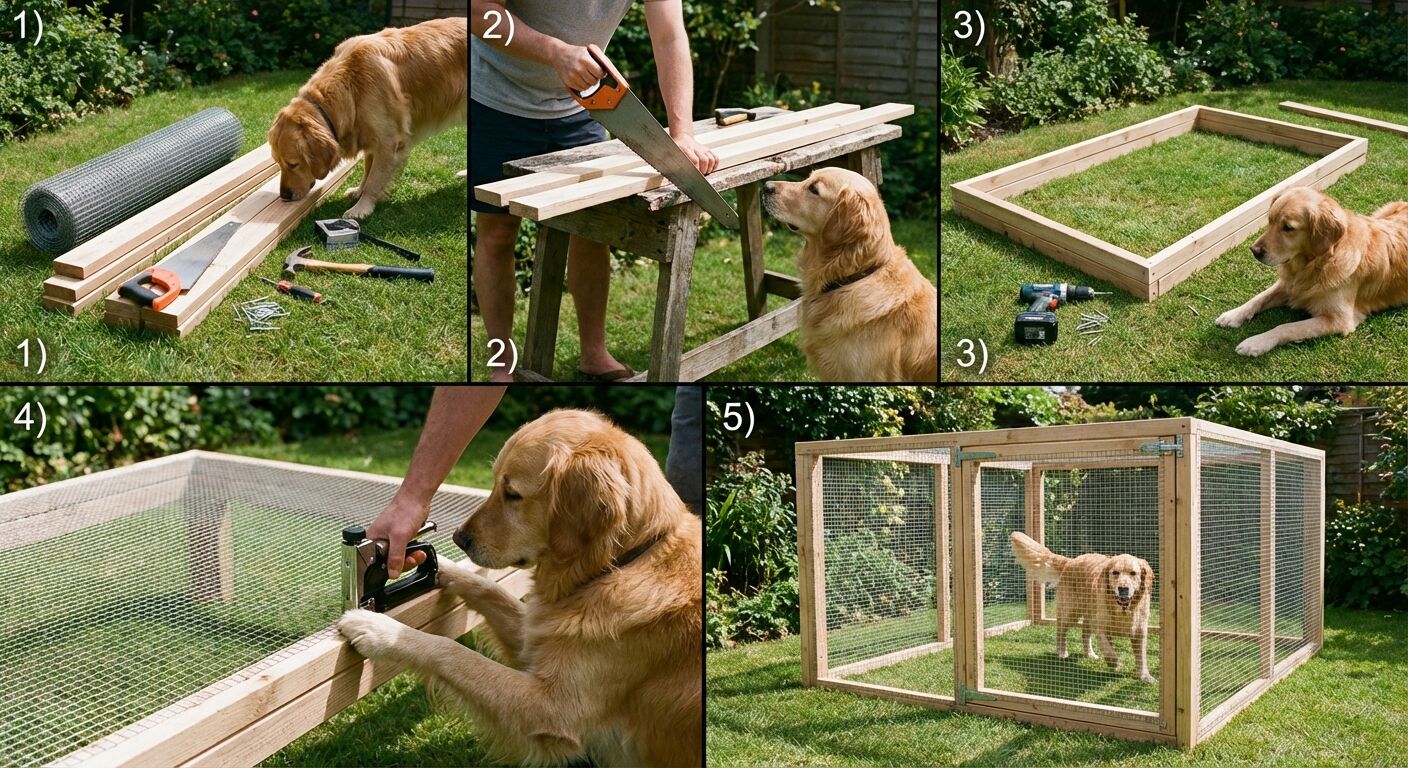 Découvrez comment fabriquer un enclos pour chien pas cher en 5 étapes simples et efficaces pour offrir un espace sécurisé à votre animal.