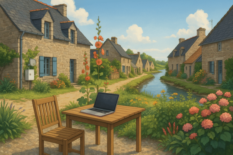 découvrez les meilleurs villages de bretagne équipés de la fibre pour télétravailler efficacement dans un cadre paisible et authentique.